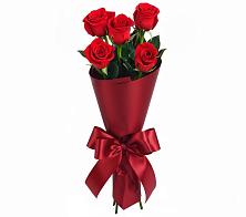 Букет 5 Красных роз Эдлесс Лав в Новониколаевской
