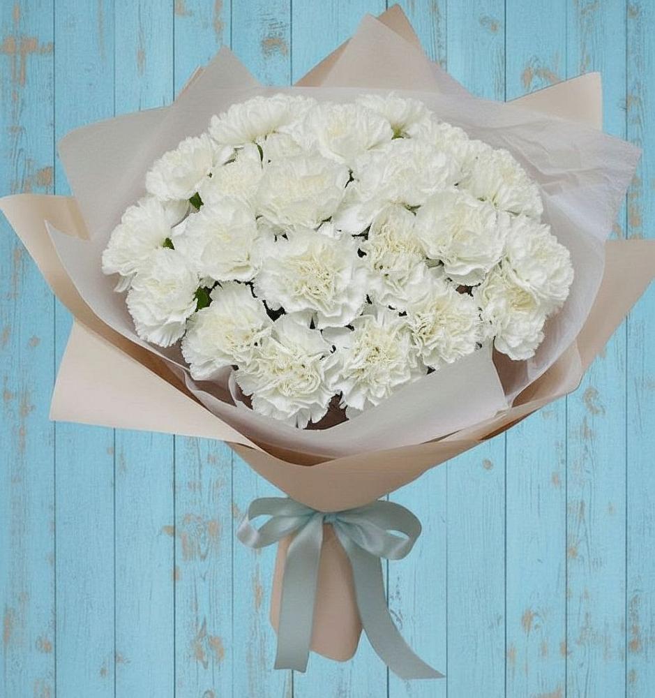 Букет цветов из: Гвоздики в Новониколаевской