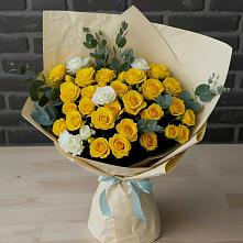 Букет цветов из:  Розы в Новониколаевской