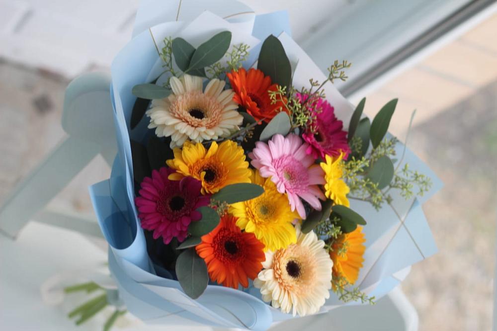 Букет цветов из: Герберы в Новониколаевской