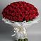 Букет 101 Красная роза Блэк Мэджик в Новониколаевской
