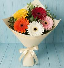 Букет цветов из:  Герберы в Новониколаевской