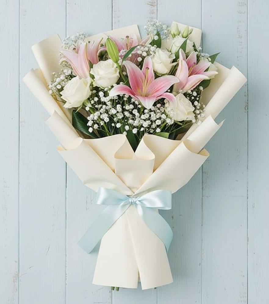 Букет цветов из: Лилии в Новониколаевской