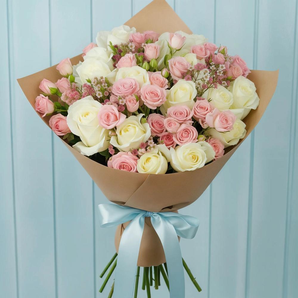 Букет цветов из: Розы в Новониколаевской