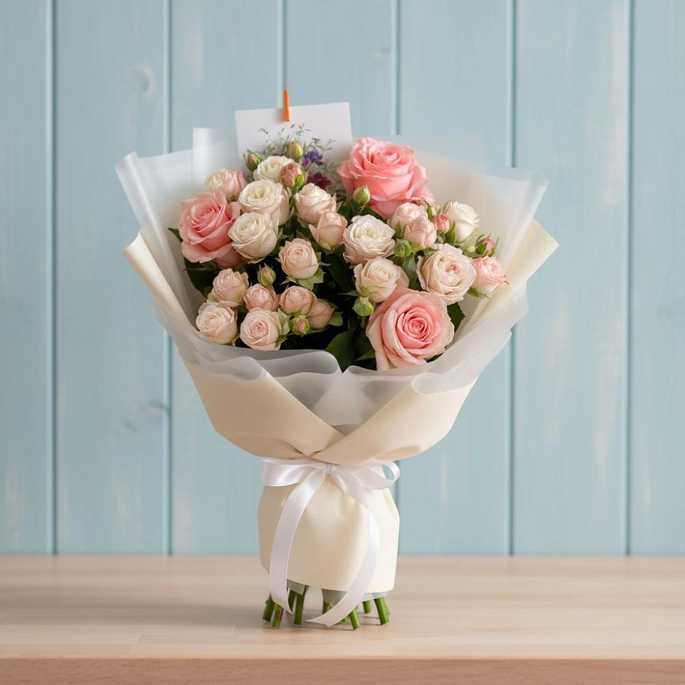 Букет цветов из: Розы в Новониколаевской