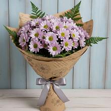 Букет цветов из:  Хризантемы в Новониколаевской