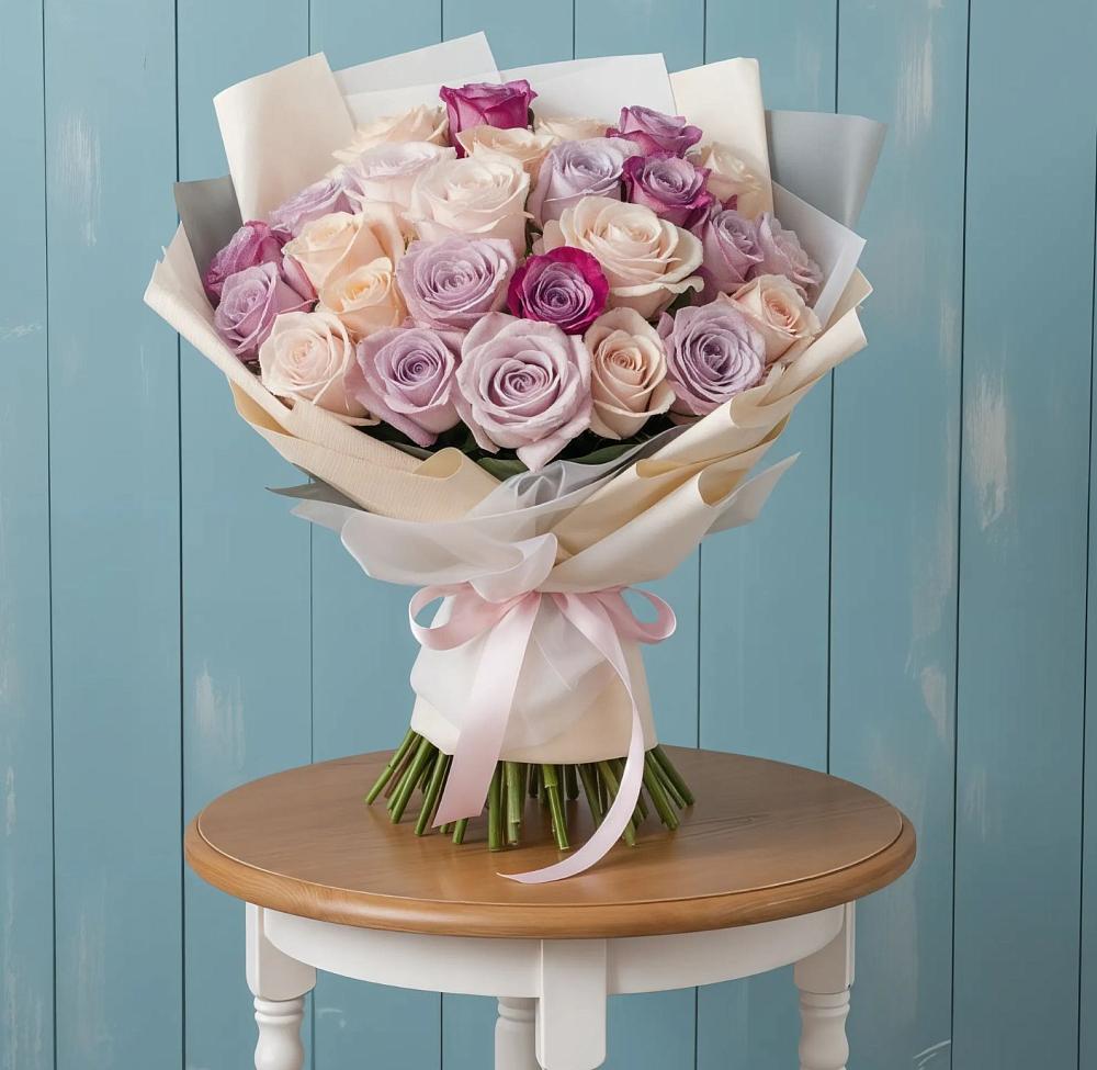 Букет цветов из: Розы в Новониколаевской