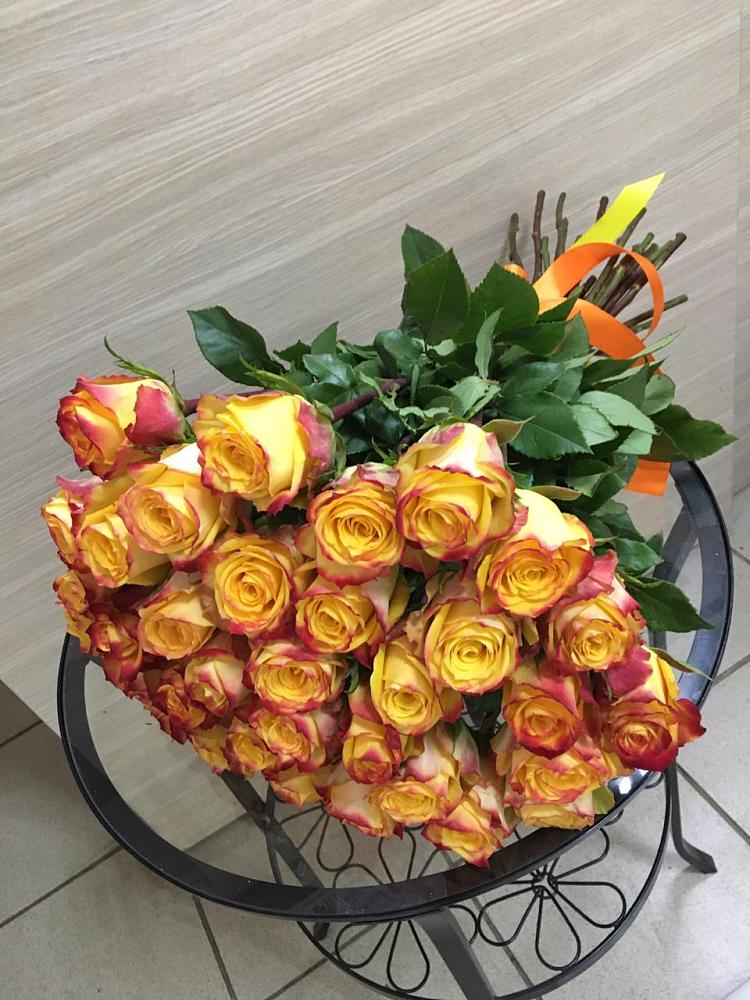 Букет Желтые розы в Новониколаевской