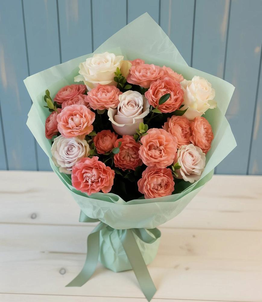 Букет цветов из: Розы в Новониколаевской