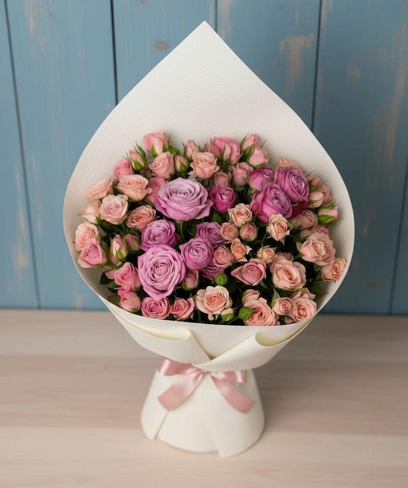 Букет цветов из: Розы в Новониколаевской