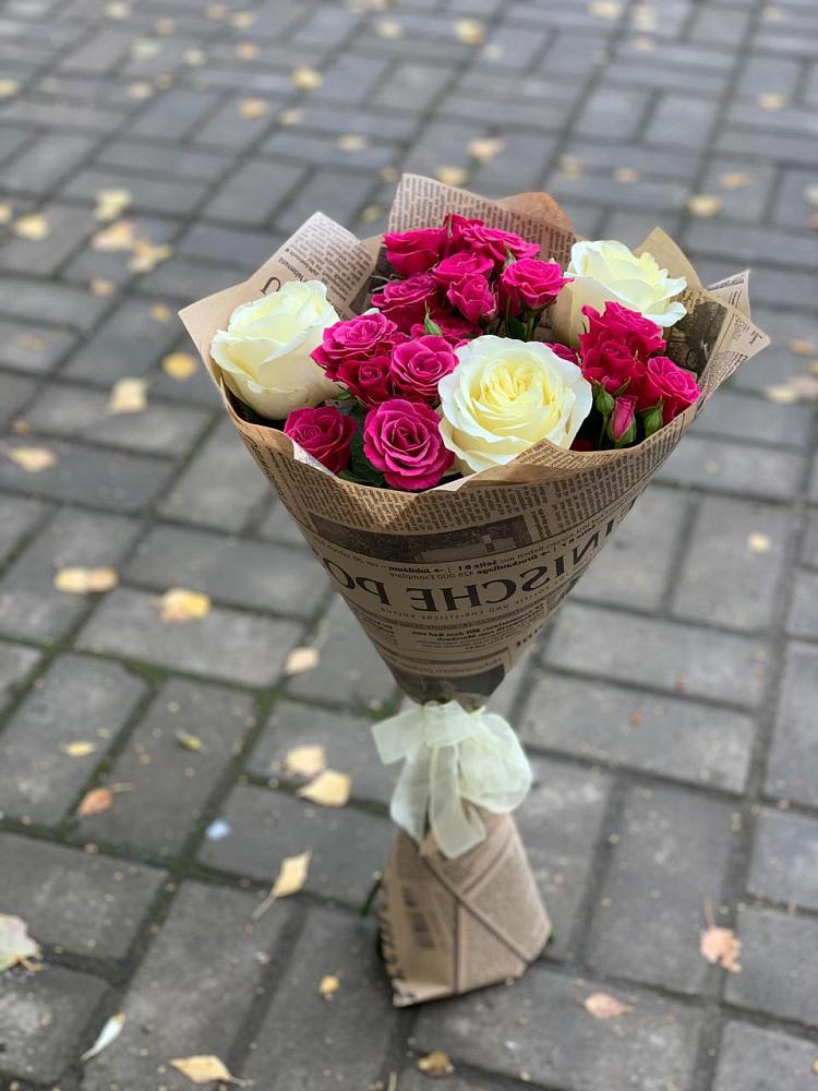 Букет цветов из: Розы в Новониколаевской