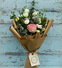 Букет цветов из:  Розы и Лизиантусы #REPLACE_PRED# Новониколаевской